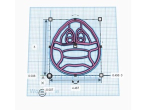 Oeuf masque biscuit coupeur cuisinier Pâques 3d print model - Mito3D