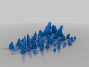 dispersion rochers terrain 3d print model - Mito3D