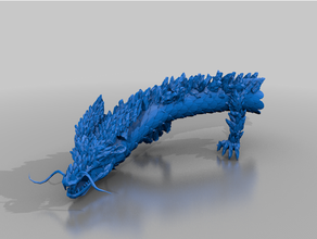 stone dragon - statue terrain 3d print model - Mito3D