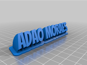 adao tarde personalizado 3d print model - Mito3D