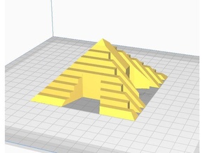 abstract pyramid alien ancient civilizations art egypt egyptian energy gold mayan monument shrine temple tesla 3d print model - Mito3D