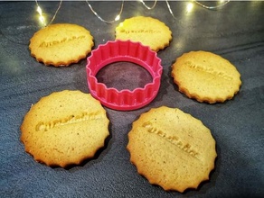 culinario ondulato taglierina castoro biscotto cookiecutter raffreddamento fan 3d print model - Mito3D