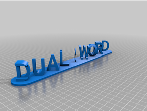 personalizzato dual lettera bsidneylocks illusione personalizzatore 3d print model - Mito3D
