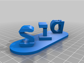 personalizado dual carta bsidneylocks illusiommmmmmmmmmn personalizador 3d print model - Mito3D