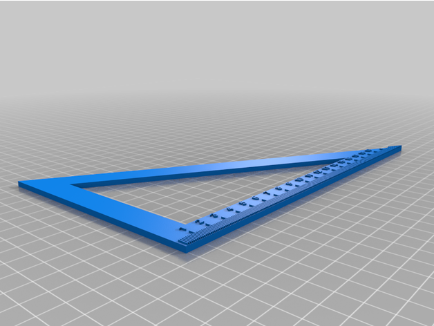 centimeter triangular ruler 3D print model - Mito3D