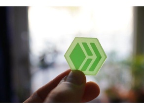 hive blockchain logo 3d print model - Mito3D