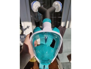 sars covid 19 tuba masque adaptateur respirateur normes notouchchallenge aide covidmask hme filtre Maska plongée apnée niv piaulement 3d print model - Mito3D