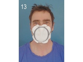 quick easy coronavirus mask respirator breathing face covid-19 facemask ppe respiratory 3d print model - Mito3D