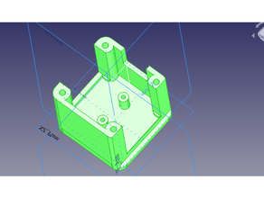 ender 3 axe capteur monter créalité établi freecad ender3 v019 paramétrique axis 3d print model - Mito3D