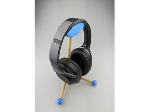 casque musique supporter 3d print model - Mito3D