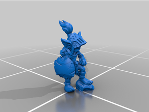goblin Guerreiro cavaleiro conjunto 3d impressão jogo tabuleiro criatura dnd miniatura fantasia mini monstro alça tampo mesa 3d print model - Mito3D