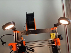 prusa ikea LED titulares 3d impresora impresión accesorios accesorio leds soporte ligero montar mk2 mk2s original i3 3d print model - Mito3D