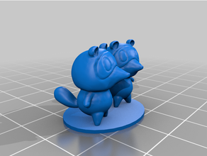 timmy tommy racoons animalcrossing animal crossing anmial nook 3d print model - Mito3D