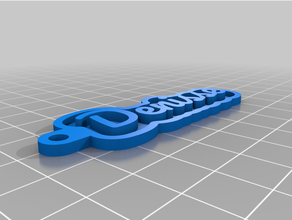 deniisecustomized llave cadena personal 3d print model - Mito3D