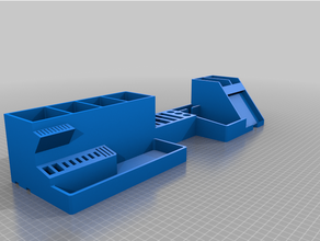 expandable desk organiser 3d print model - Mito3D