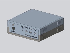 class d müzik seti amplifikatör durum kılıf ses 3d print model - Mito3D