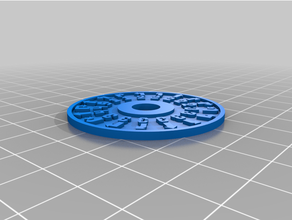 customized x-wing maneuver dial insert 3d print model - Mito3D