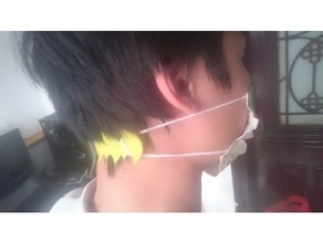 batman cirúrgico mascarar adaptador orelha protetor 3d print model - Mito3D