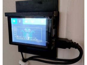lampone pi 4 wallplate touch screen Astuccio guaina 3d print model - Mito3D