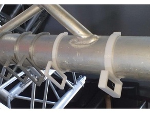 charpente câble agrafe raccord 50mm fermes titulaire soutien globaltruss 3d print model - Mito3D
