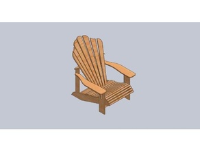 Adirondack cadeira 3d print model - Mito3D