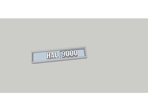 hal 9000 assiette 2001 espace odyssée film soutenir 3d print model - Mito3D