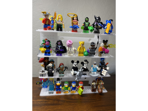 Lego exibição prateleiras minifig estante 3d print model - Mito3D