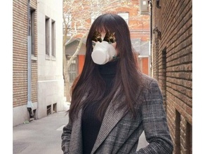 gaz maskesi filtre adaptör mk2 3 boyutları 2019 ncov aerosol hava koronavirüs savunmak korona virüs covid 19 covid19 Kulp destek hackthepandemic grip maske solunum 3d print model - Mito3D