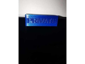 camera privacy shield macbook pro 16in apple cover laptop 16 2019 retina private 3d print model - Mito3D