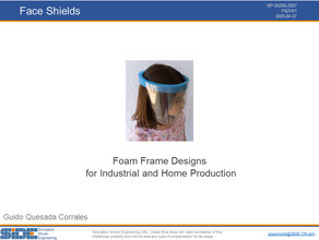 foam frames faceshields 3d print model - Mito3D