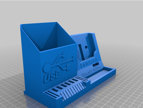 Nota 4 escrivaninha organizador pára el escritorio 3d print model - Mito3D