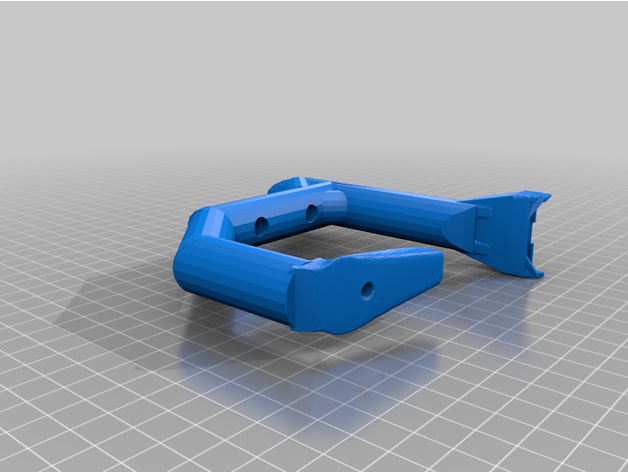 airsoft glock estoque projeto acessórios anexo 17 18c 19 ficar pé firmeza 3D print model - Mito3D
