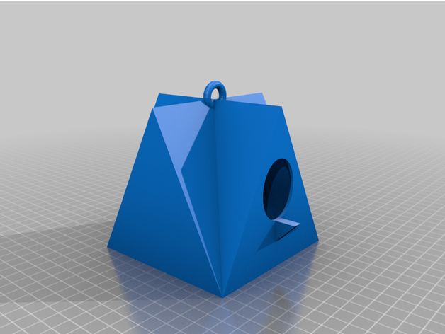 simple birdhouse bird house wildlife 3D print model - Mito3D