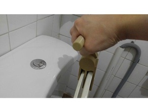 anti covid 19 Toilette Sitz Startseite Mantel Schlüssel 3d print model - Mito3D