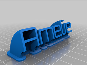 customized sweeping plateamelie 3d print model - Mito3D
