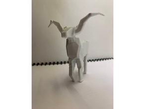 cubista rojo ciervo 3d impresión animal escultura 3d print model - Mito3D