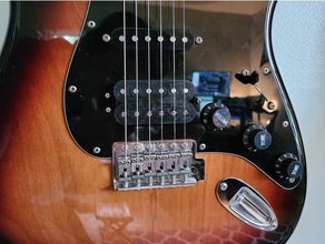 fender humbucker cover electric guitar stratocaster 3d print model - Mito3D