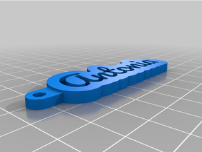 caaaaaantoniaustomized key chain personal customized 3d print model - Mito3D