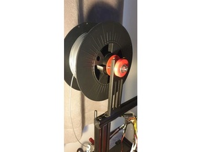 bearing filament spool roller ender 3 adapter 3d print model - Mito3D