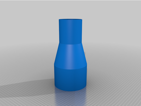 customized simple pipe reducer -hole size 3d print model - Mito3D