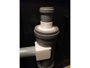 zyklon ht rohr cleaner pipe pvc vakuum abscheider 3d print model - Mito3D