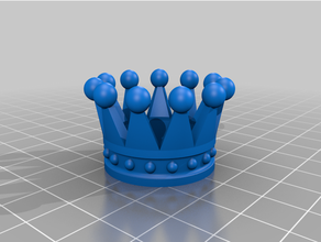 crown dolls 3d print model - Mito3D