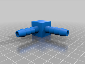 10mm pipe connector 2 customized 3d print model - Mito3D