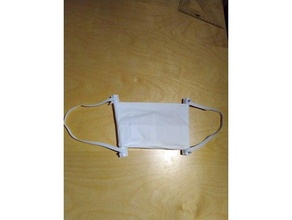 tissue face-mask corona covid covid-19 elastic band face facemask health mask napkin shield paper virus 3d print model - Mito3D
