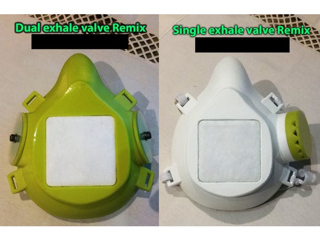 maske nefes vermek kapak 3D print model - Mito3D