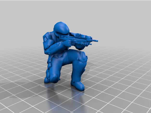 halo odst miniatures 3 mythic science fiction scifi soldier tabletop wargaming 3D print model - Mito3D