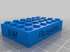 Brayden personnalisé 3d print model - Mito3D