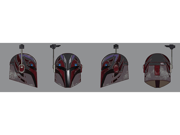 sabine wren helmet sean fields krownest lothal mandalore rebel alliance sabezra 3D print model - Mito3D