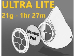 ultra light - makers modular mask covid-19 face respirator 3d printed corona virus applications 3d print model - Mito3D