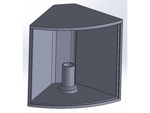 curved lithophane light box stand 3d print model - Mito3D